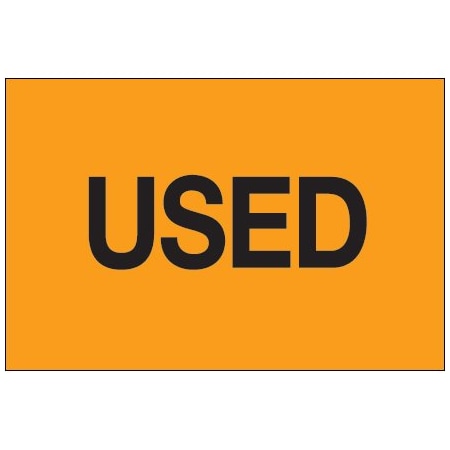Bsc Preferred 2 x 3'' - ''Used'' Fluorescent Orange Labels BUY00019704